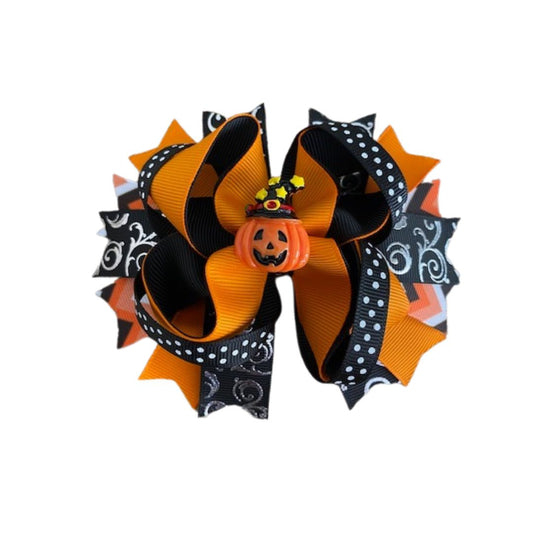 Ribbon Halloween Pumpkin